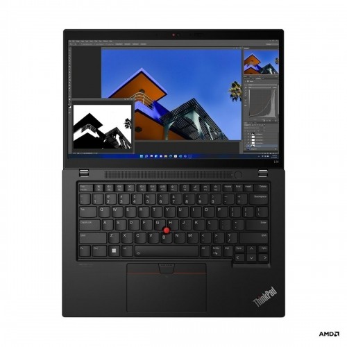 Portatīvais dators Lenovo ThinkPad L14 14" Ryzen 5 PRO 5675U 16 GB RAM 512 GB SSD QWERTY Qwerty US image 2