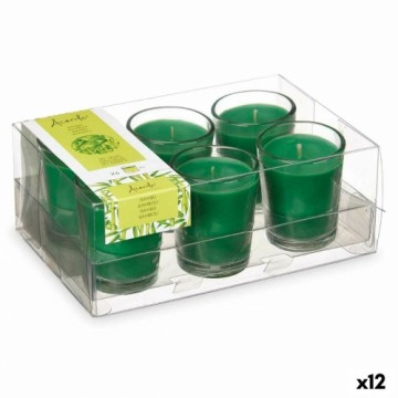 Acorde Aromatizētās sveces Komplekts 16 x 6,5 x 11 cm (12 gb.) Stikls Bambuss