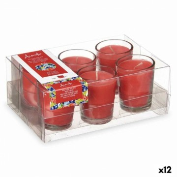 Acorde Набор Ароматизированные свечей 16 x 6,5 x 11 cm (12 штук) Стакан Красные ягоды