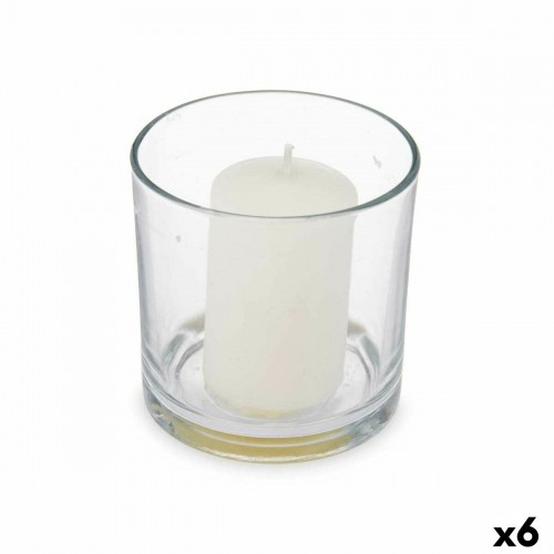 Acorde Aromātiska svece 10 x 10 x 10 cm (6 gb.) Stikls Kokvilna image 1
