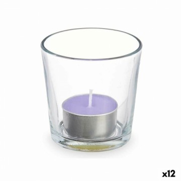 Acorde Aromātiska svece 7 x 7 x 7 cm (12 gb.) Stikls Lavanda