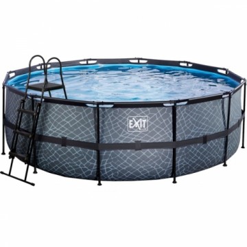 Exit Toys Stone Pool, Frame Pool Ø 427x122cm, Schwimmbad