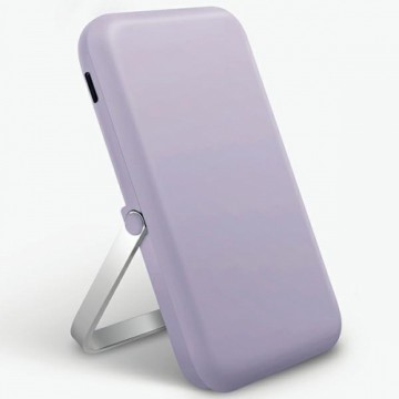 UNIQ Powerbank Hoveo 5000mAh USB-C 20W PD Fast charge Wireless Magnetic liliowy|lilac lavender