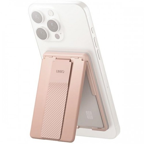 UNIQ Heldro ID magnetyczny portfel z podpórką i opaską różowy|blush pink image 1