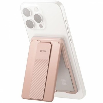 UNIQ Heldro ID magnetyczny portfel z podpórką i opaską różowy|blush pink