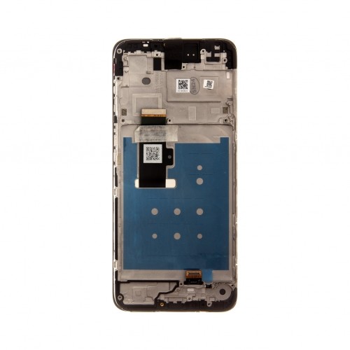 Motorola G13 LCD Display + Touch Unit + Front Cover Black (Service Pack) image 1