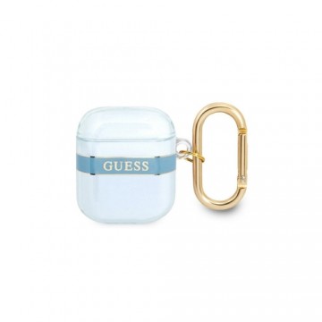 Guess case for AirPods 1 | 2 GUA2HHTSB blue Cord