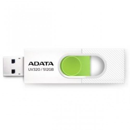 ADATA   MEMORY DRIVE FLASH USB3 512GB/WHITE AUV320-512G-RWHGN image 1