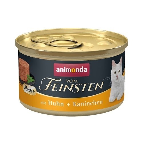 ANIMONDA Vom Feinsten Mousse Chicken and Rabbit - wet cat food - 85 g image 1