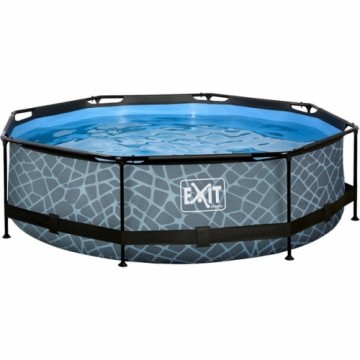 Exit Toys Stone Pool, Frame Pool Ø 300x76cm, Schwimmbad