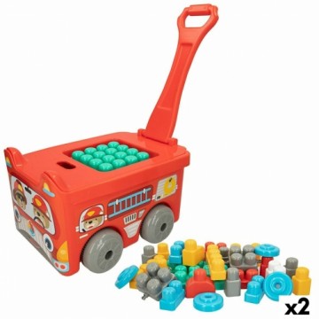Конструкторский набор Color Block чемодан Пожарник 30 Предметы (2 штук)
