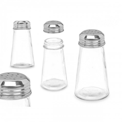 Vivalto Sāls un Piparu Trauciņu Komplekts Caurspīdīgs Stikls 5,5 x 10,5 x 5,5 cm (48 gb.) Konusveida image 3
