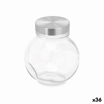 Vivalto Biskvīta burka Caurspīdīgs Stikls 460 ml (36 Vienības) Ar vāku Reguliuojamas