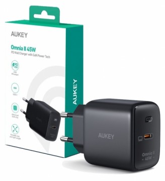 Aukey AUEKY PA-B2T Wall charger 1x USB-C Power Delivery 3.0 45W QC PPS