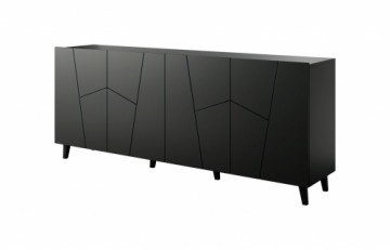 Cama Meble ETNA chest of drawers 200x42x82 black matt