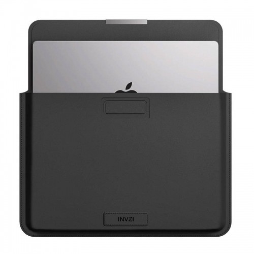 INVZI Leather Case | Cover with Stand Function for MacBook Pro|Air 13"|14" (Black) image 2
