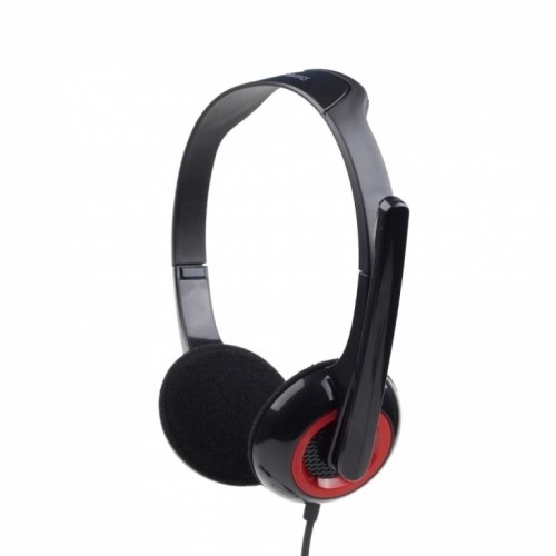 Gembird | MHS-002 Stereo headset | Built-in microphone | 3.5 mm | Black/Red image 1
