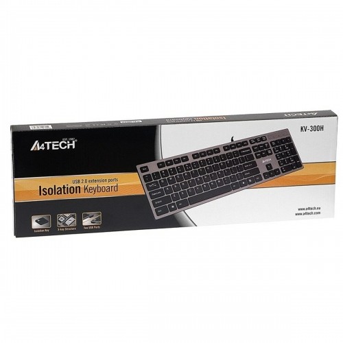 Клавиатура A4 Tech KV-300H QWERTY Чёрный Серый Монохромный Черный/Серый image 2