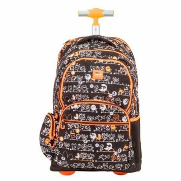 Школьный рюкзак с колесиками Milan Чёрный 52 x 34,5 x 23 cm