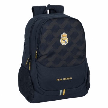 Школьный рюкзак Real Madrid C.F. Тёмно Синий 32 x 44 x 16 cm