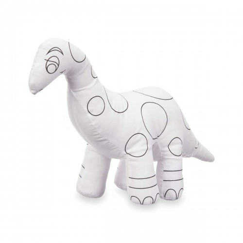 Pincello Плюшевая игрушка для раскраски Белый Чёрный Ткань 28 x 22 x 9 cm Динозавр (8 штук) image 2