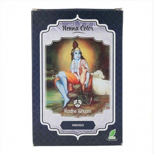 Daļēji Pastāvīga Krāsviela Henna Radhe Shyam Shyam Henna Indigo (100 g) image 1