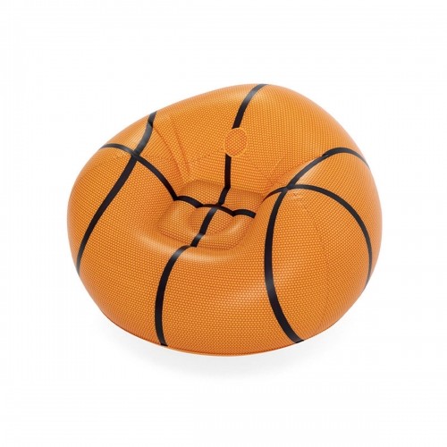 Piepūšamais baseina krēsls Bestway Basketbols 114 x 112 x 66 cm Oranžs image 1