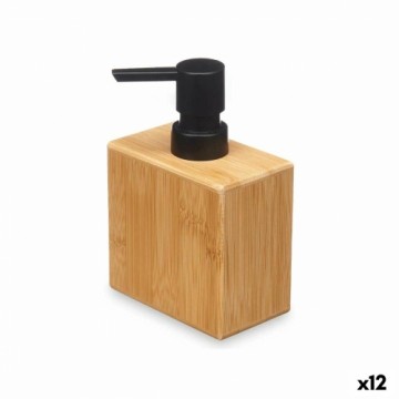 Berilo Дозатор мыла Чёрный Бамбук Пластик 9,7 x 15 x 5,8 cm (12 штук)