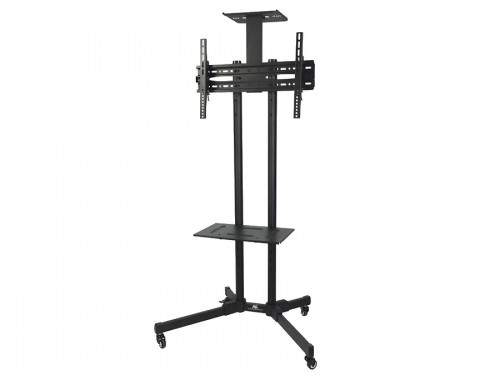 Maclean MC-661 Trolley TV Stand with Mounting Bracket and 2 Shelfs image 1