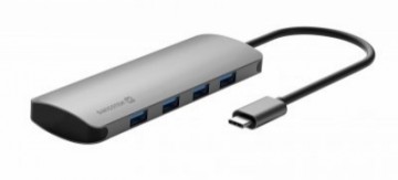 Swissten USB-C Sadalītājs 4in1 ar 4 USB 3.0 ligzdām | Alumīnija korpuss