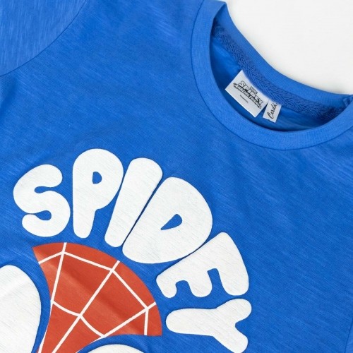 Krekls ar Īsām Piedurknēm Bērniem Spidey Zils image 4