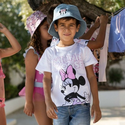 Krekls ar Īsām Piedurknēm Bērniem Minnie Mouse Balts image 3
