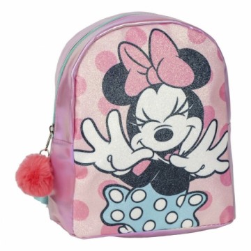 Повседневный рюкзак Minnie Mouse Розовый 19 x 23 x 8 cm