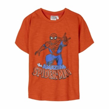 Krekls ar Īsām Piedurknēm Bērniem Spider-Man Oranžs