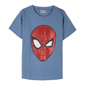 Krekls ar Īsām Piedurknēm Bērniem Spider-Man Zils