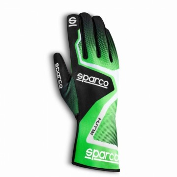 Картинговые перчатки Sparco Rush 2020 Чёрный Зеленый 10
