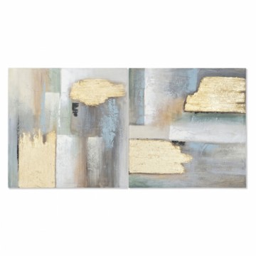 Glezna Home ESPRIT Abstrakts Moderns 80 x 3 x 80 cm (2 gb.)