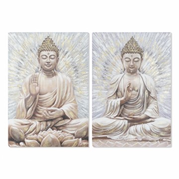 Картина Home ESPRIT Будда Восточный 70 x 3 x 100 cm (2 штук)