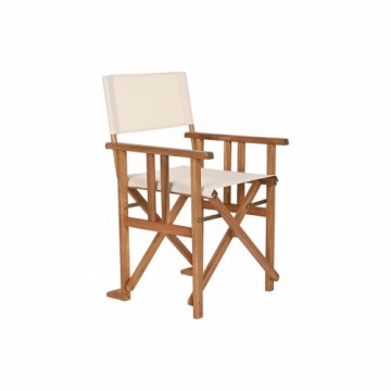 Садовое кресло Home ESPRIT Balts Brūns Akācija 52 x 53 x 87 cm