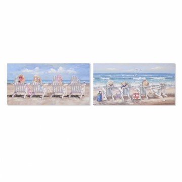 Glezna Home ESPRIT Šūpuļtīkls Vidusjūra 120 x 3 x 60 cm (2 gb.)