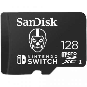 SanDisk Nintendo MicroSD UHS I Card - Fortnite Edition, Skull Trooper, 128GB, EAN: 619659199739