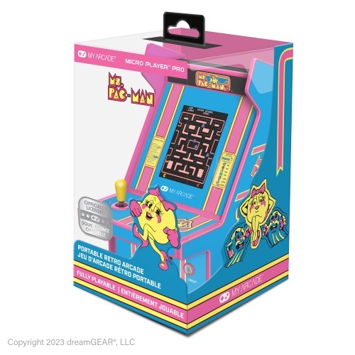Dreamgear MY ARCADE Micro Player ,,Ms.Pac-Man&quot; nešiojama žaidimų konsolė image 3