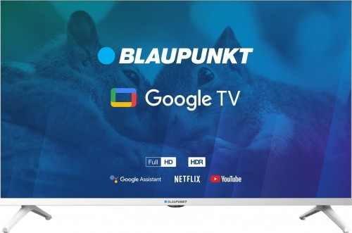 TV 32" Blaupunkt 32FBG5010S Full HD DLED, GoogleTV, Dolby Digital Plus, WiFi 2,4-5GHz, BT, white image 1