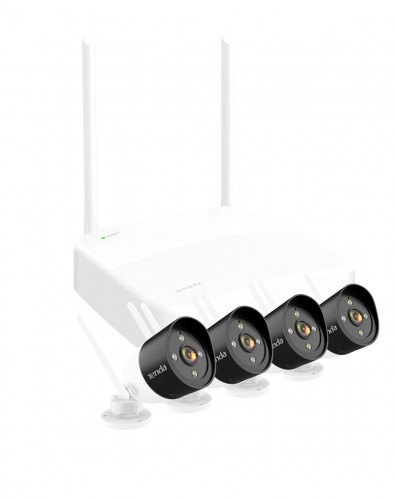 Tenda K4W-3TC video surveillance kit Wired & Wireless 4 channels image 1