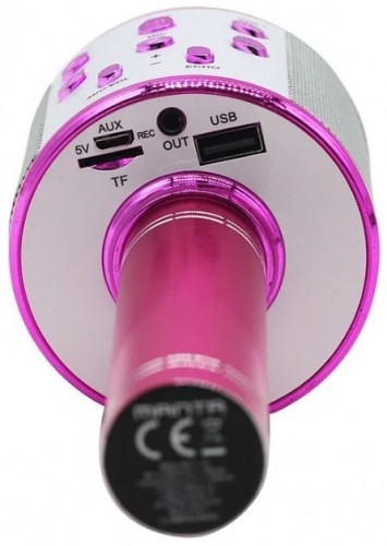 Karaoke microphone with speaker Manta MIC11PK, pink image 3