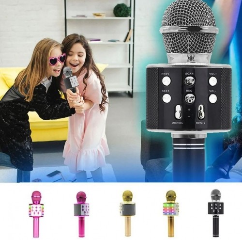 Karaoke microphone with speaker Manta MIC11PK, pink image 5