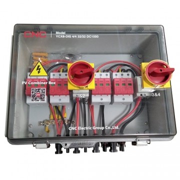 CNC PV Combiner Box, DC 4in-4out, IP66