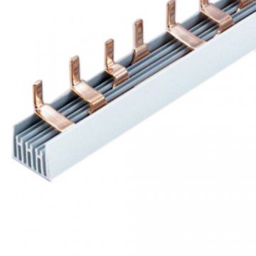 CNC Busbar Pin 4P, 56 modules, 63A, 1.4x7mm, 1m