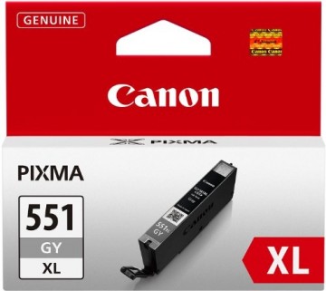 Tintes kasete Canon CLI-551GY XL, 6447B001, pelēka