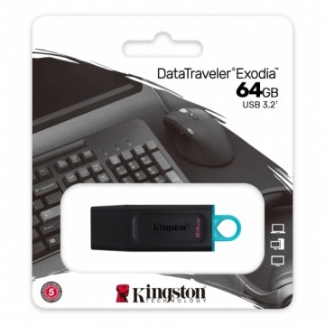 Zibatmiņa Kingston Exodia, 64GB, USB3.2, DTX/64GB